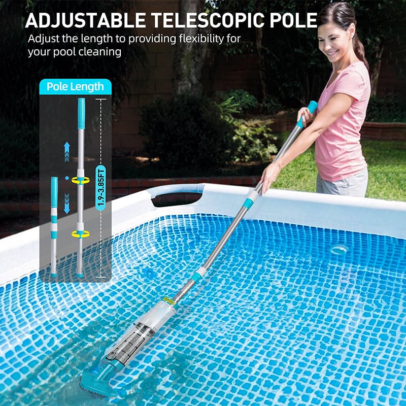 Portable Rechargeable Pool Vacuum Cleaner Kit
