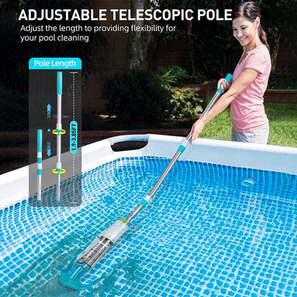 Portable Rechargeable Pool Vacuum Cleaner Kit