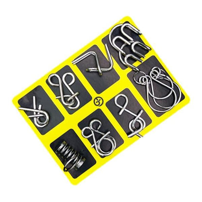 Challenging Metal Puzzle Brain Teaser Ring Toy - Fesara