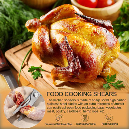 Premium 5-in-1 Kitchen Shears for Easy Food Cutting