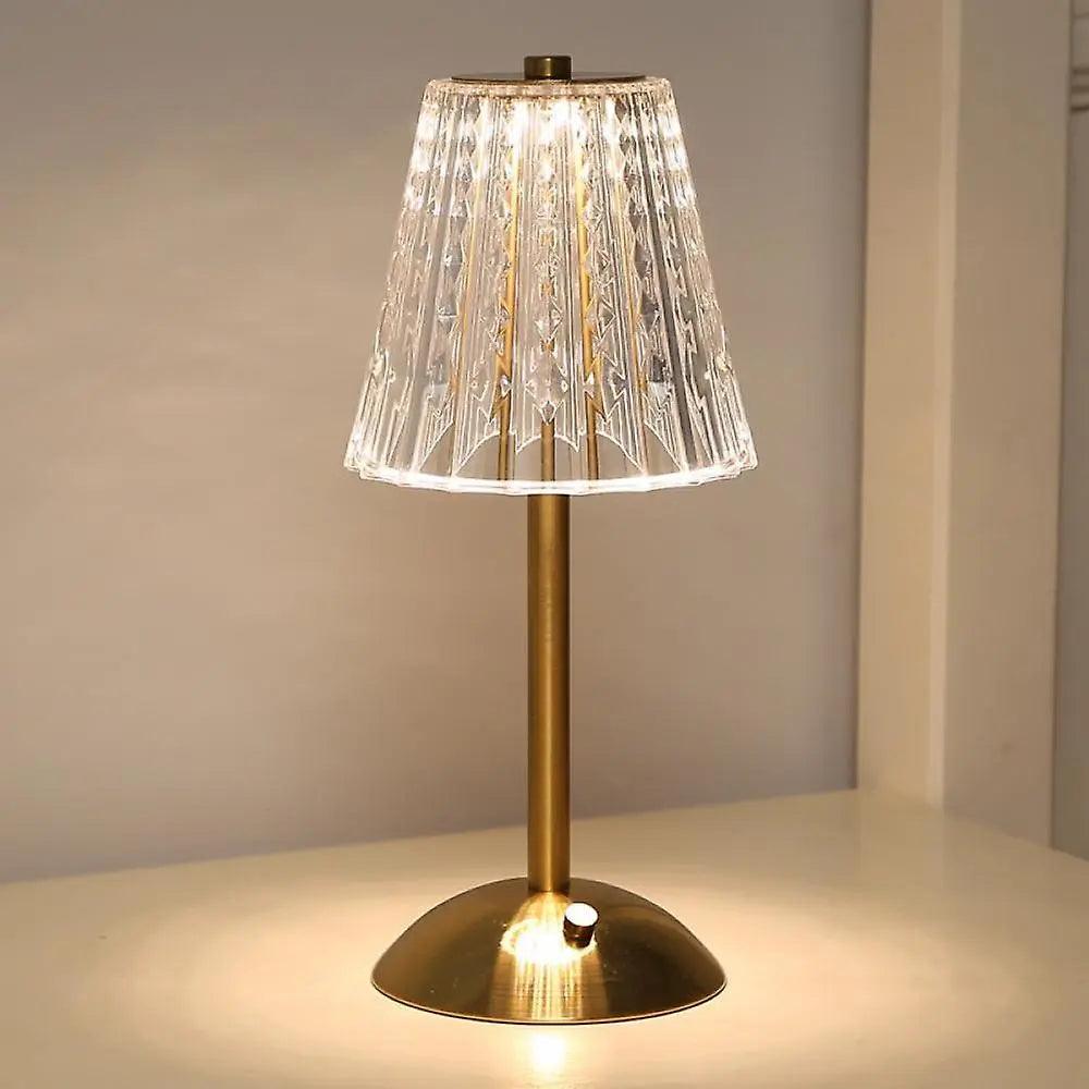 Classic Glass Table Lamp with Sophisticated Glow