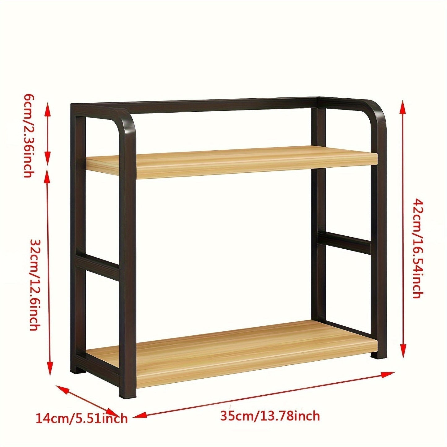 Space Saving Steel Kitchen Storage Shelf