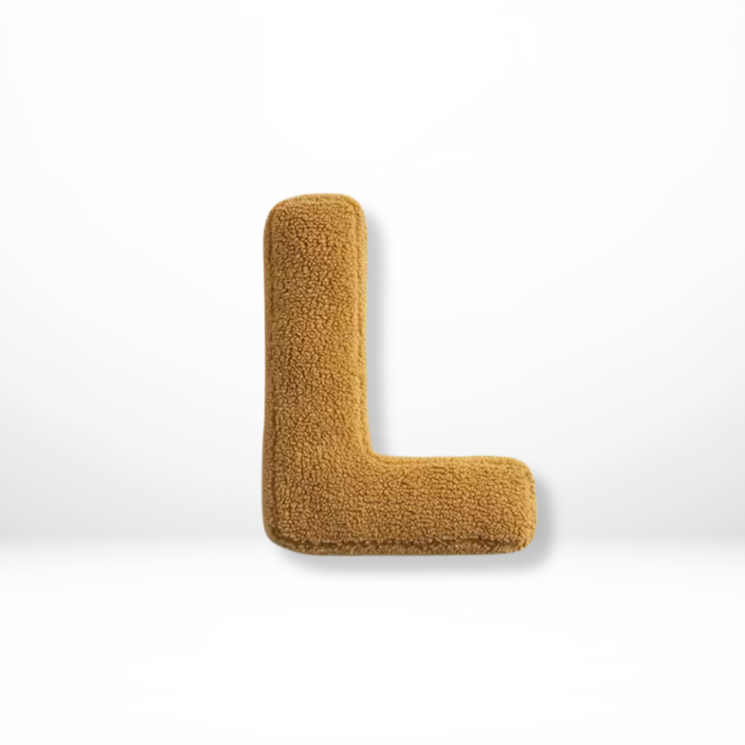 Soft Velvet Letter Pillow With Alphabet A-Z
