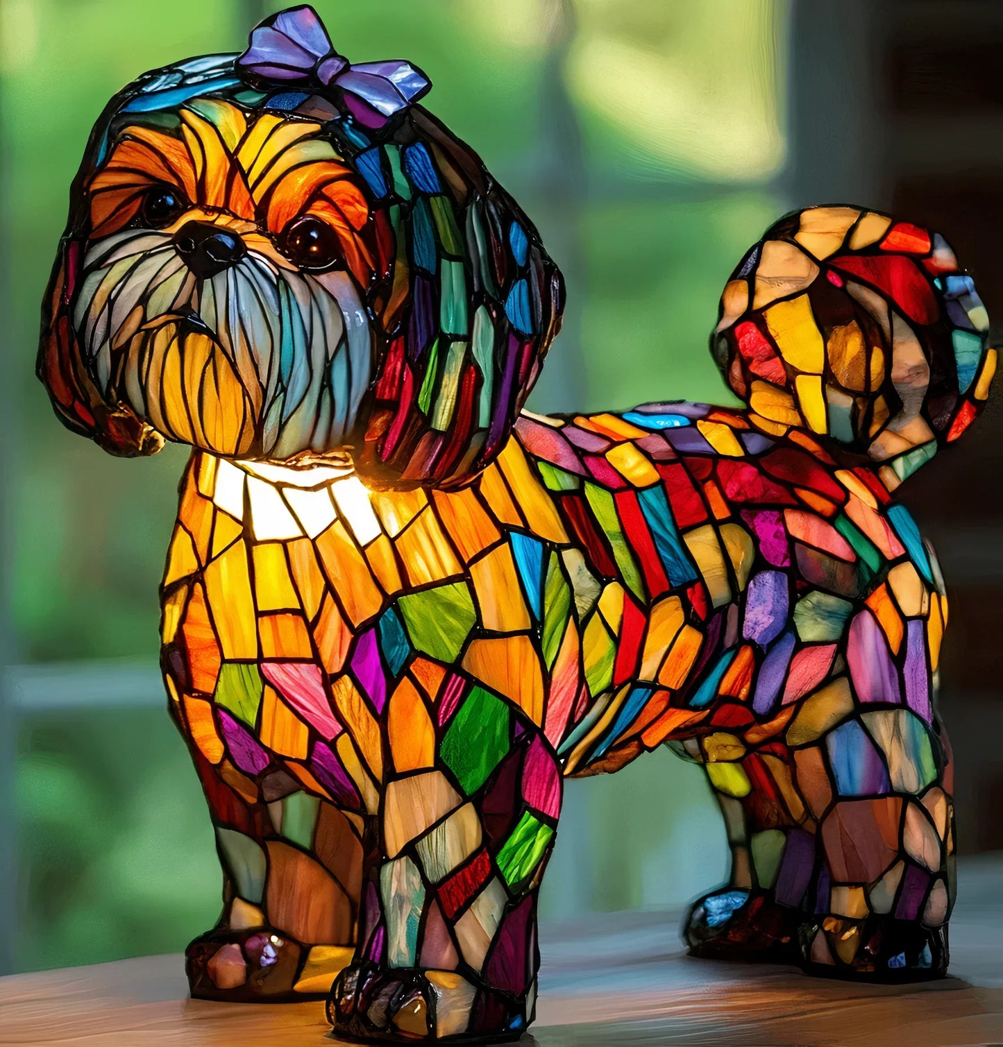 Heartwarming Dog Memorial Lamp