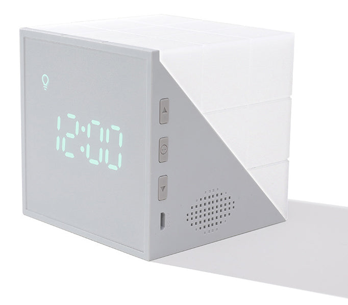 Compact LED Alarm Clock with Voice Control and Timer