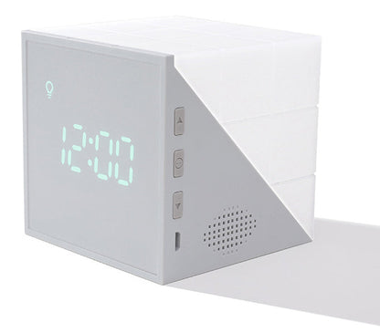 Compact LED Alarm Clock with Voice Control and Timer