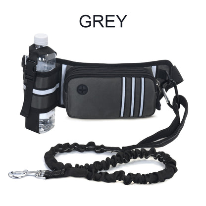 Adjustable Hands-Free Dog Leash with Pouch