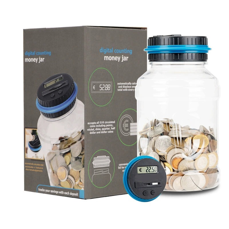 Electronic Coin Counter Money Jar