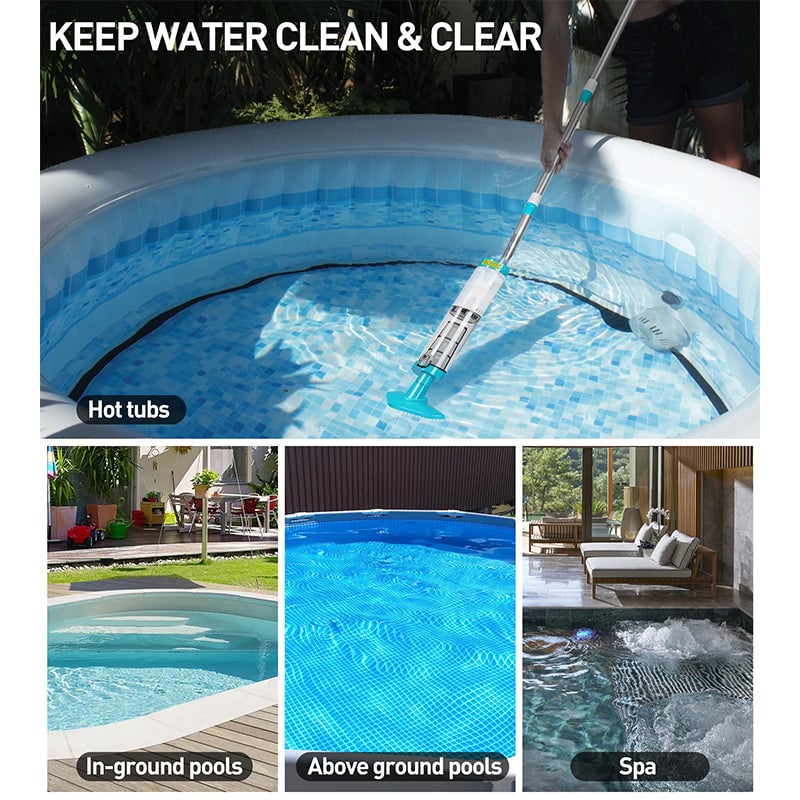 Portable Rechargeable Pool Vacuum Cleaner Kit