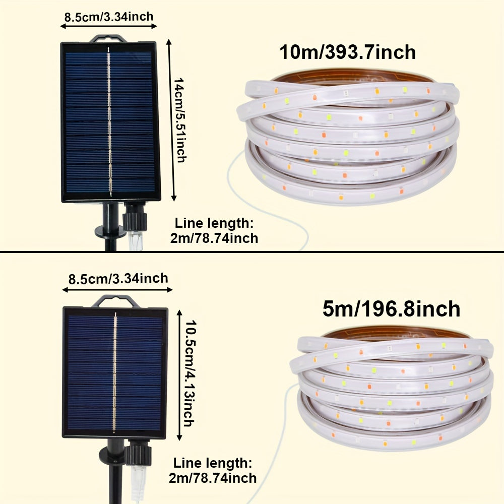 Flexible Outdoor Solar LED Tube Light with Remote - Fesara