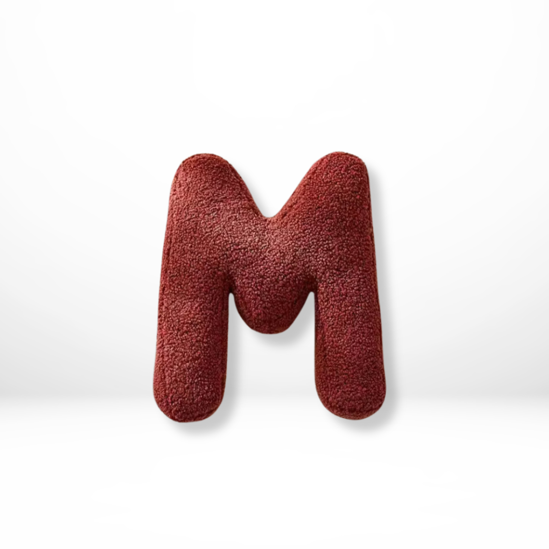 Soft Velvet Letter Pillow With Alphabet A-Z