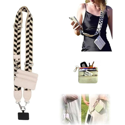 Fesara | Fashion Crossbody Phone Necklace with Removable Card Holder