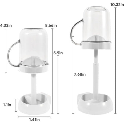 Bathroom Toothbrush Holder with Lid & Rinse Cup