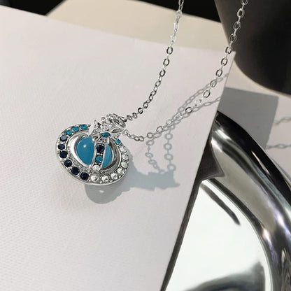 Beautiful Crystal Pendant Necklace Adjustable Chain
