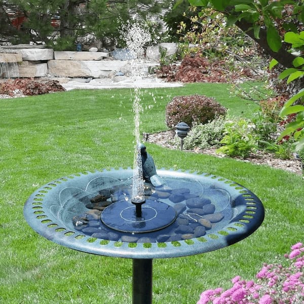 Serenene Outdoor Fountain Bird Bath