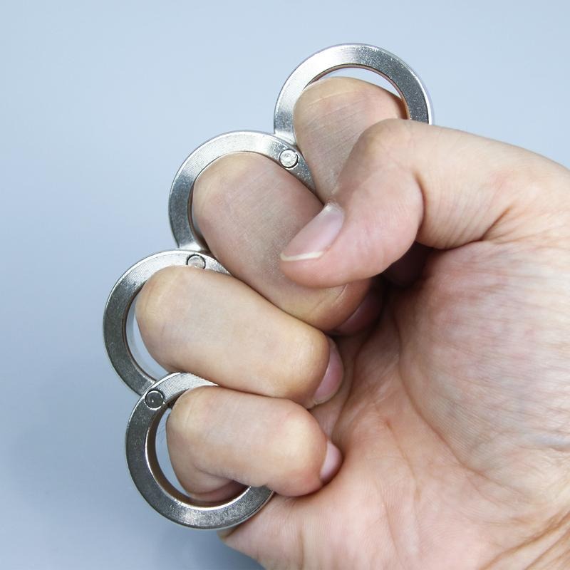 Portable 4 Ring Fidget Spinner Toy