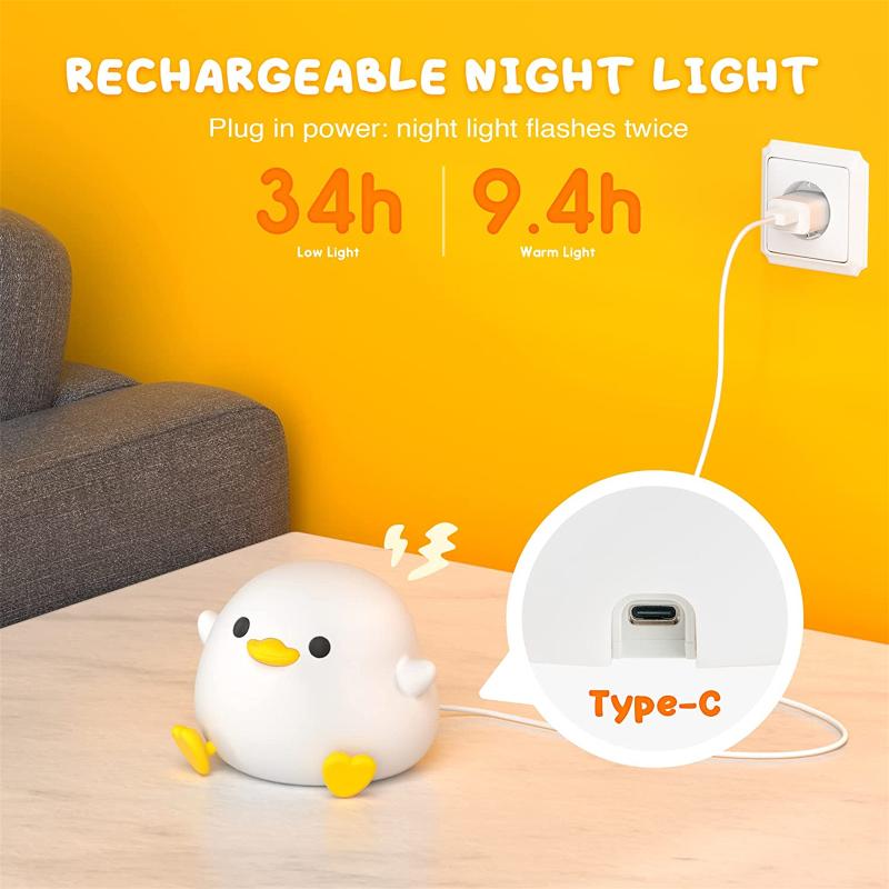 Soothing Kids Bedroom Lamp with Dimmable Night Light
