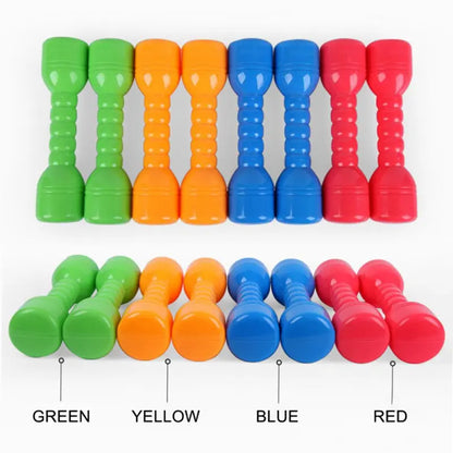 Fun Kids Dumbbells Set - Lightweight Plastic Weights