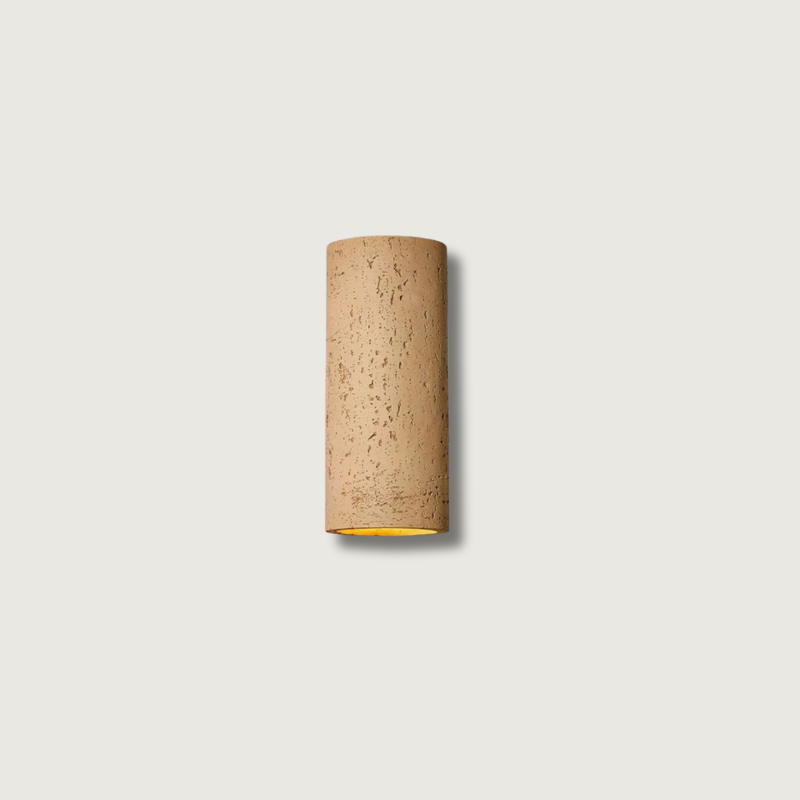 Rustic Concrete Effect Wall Lamp - Fesara