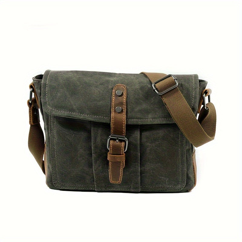 Vintage Style Canvas Crossbody Bag