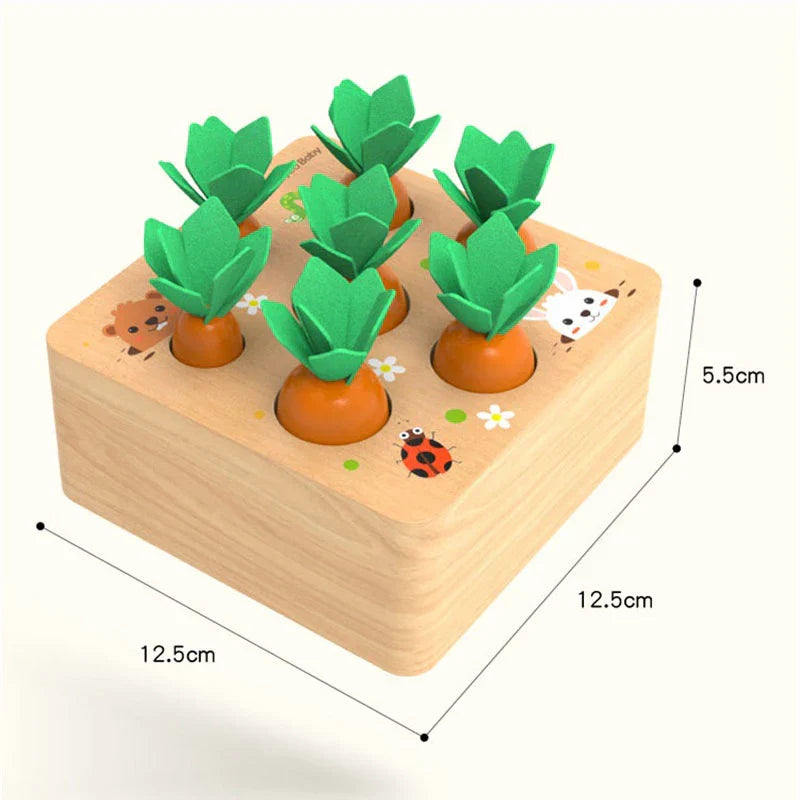 Natural Wooden Toy Veggie Set