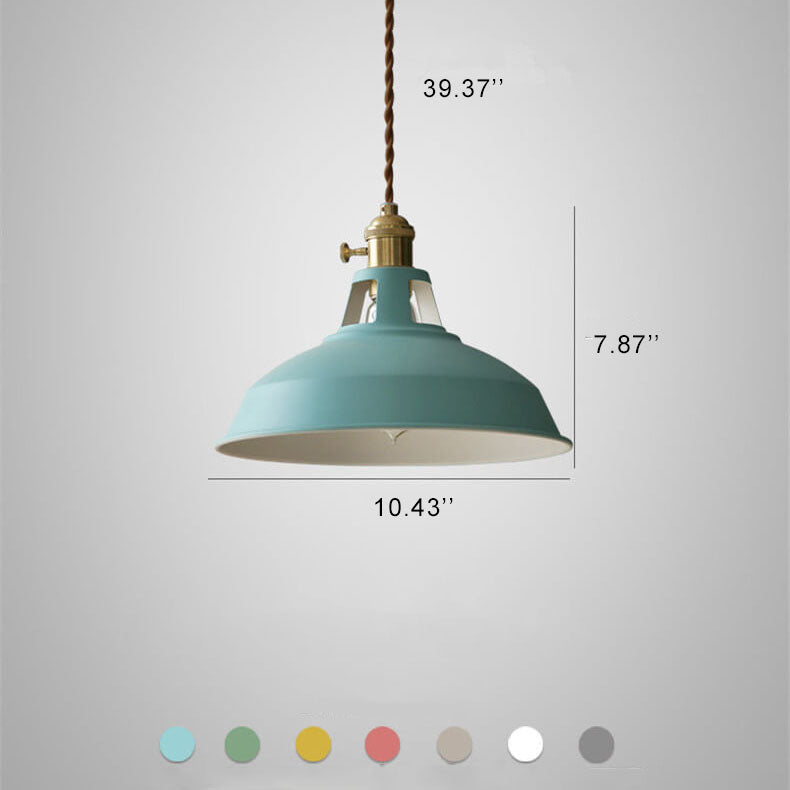 Vintage Metal Adjustable Pendant Lamp