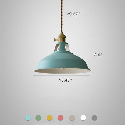 Vintage Metal Adjustable Pendant Lamp