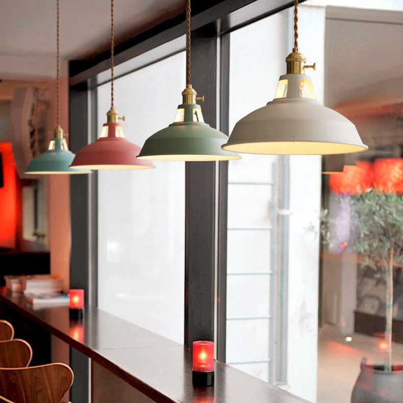 Vintage Metal Adjustable Pendant Lamp