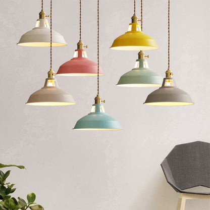 Vintage Metal Adjustable Pendant Lamp