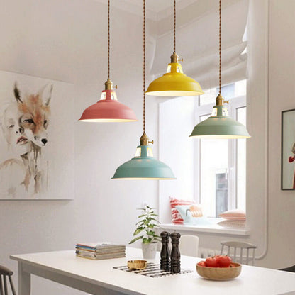 Vintage Metal Adjustable Pendant Lamp