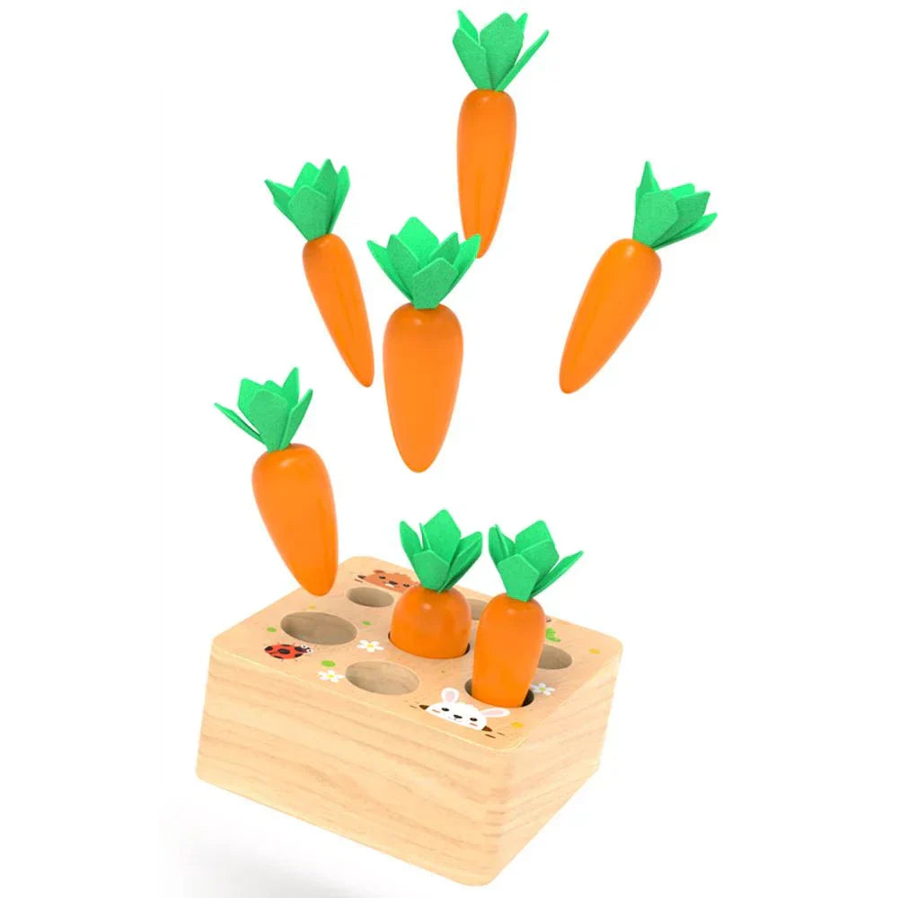 Natural Wooden Toy Veggie Set