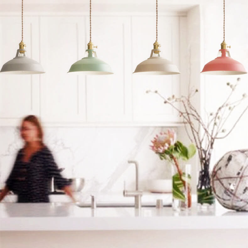 Vintage Metal Adjustable Pendant Lamp