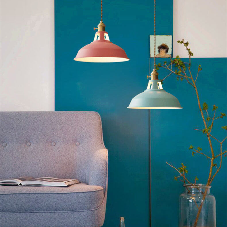 Vintage Metal Adjustable Pendant Lamp
