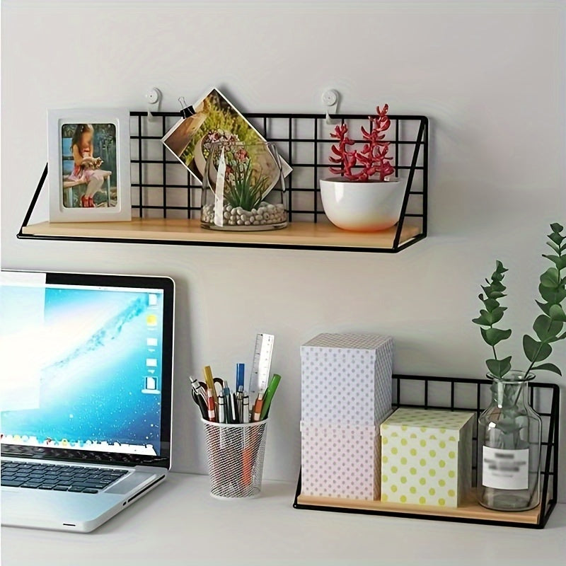 Sleek Metal Wall Shelf