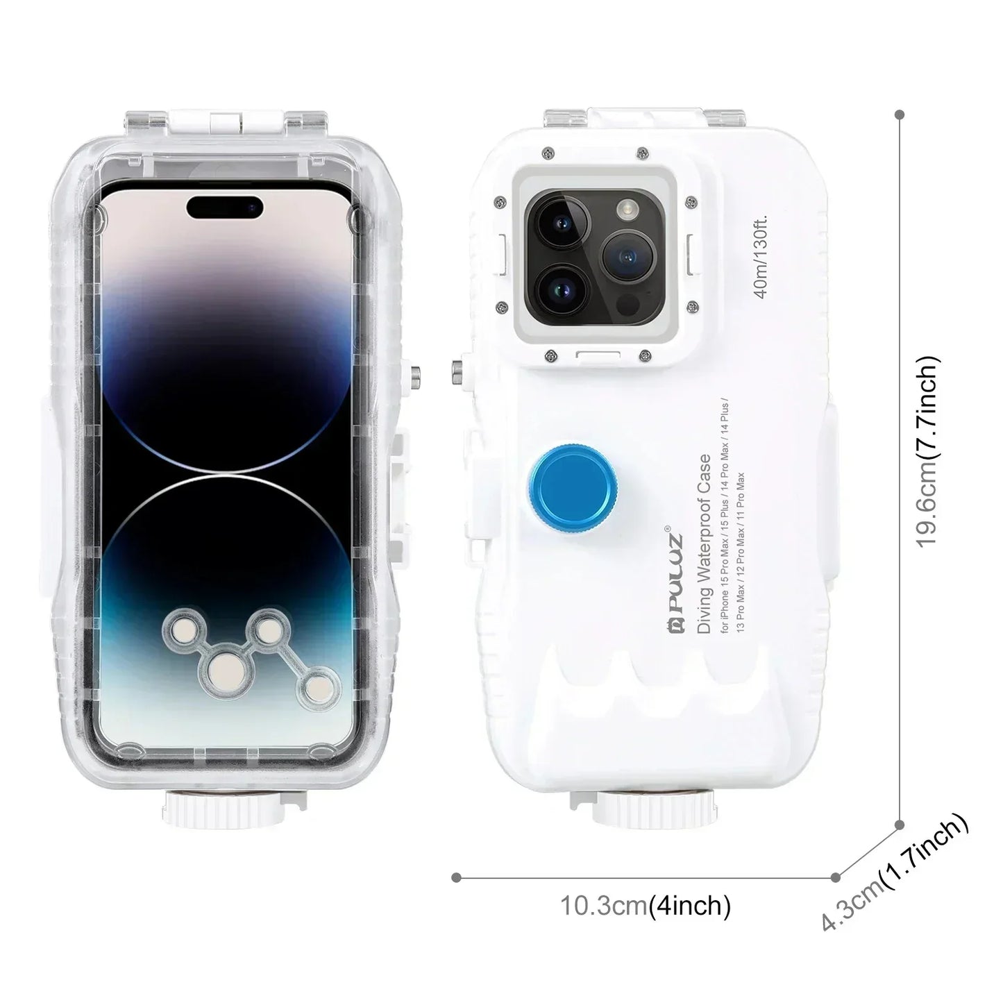 Heavy Duty 40M Waterproof iPhone Protective Case