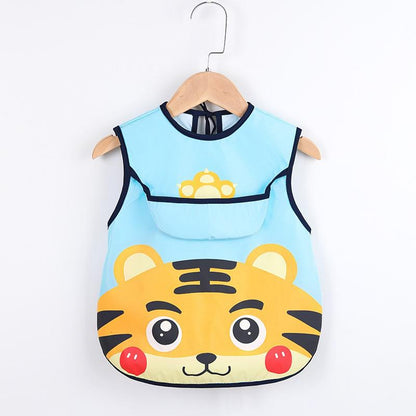 Cute Baby Bib Apron with Pockets