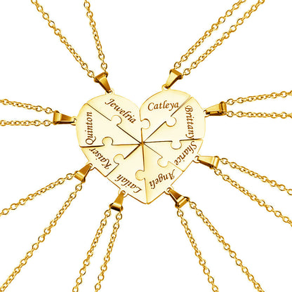 Customizable Heart Shaped Family Tree Necklace