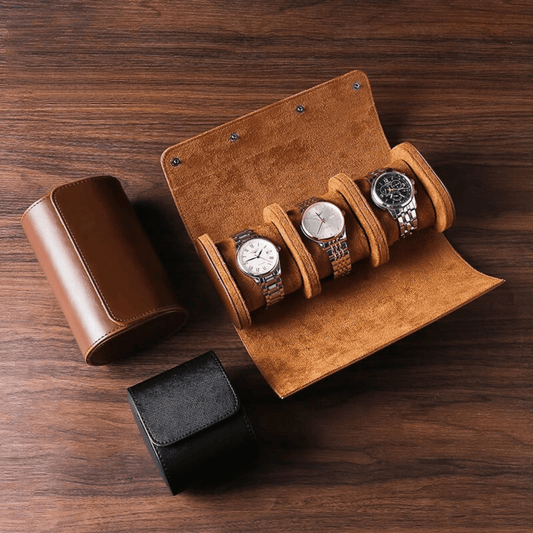 Premium Leather Watch Box - Elegant Storage Case - Fesara