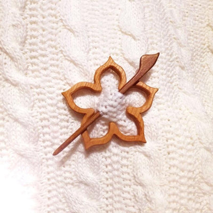 Cute Wooden Animal Pin Badge