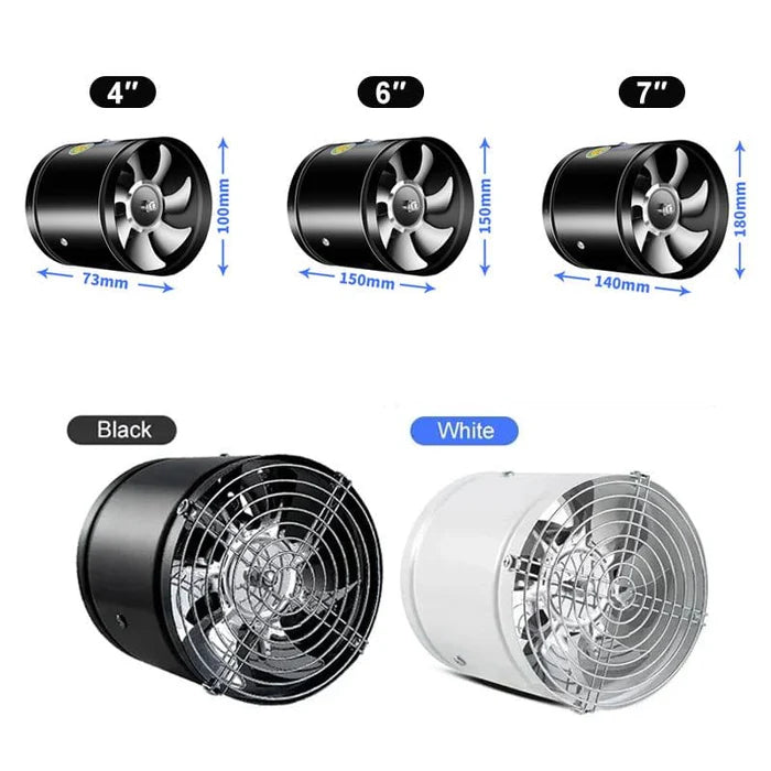 Quiet Compact Wall Mount Fan for Home Office Use