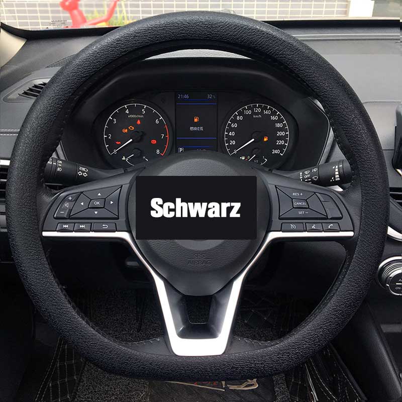 Premium Leather Car Steering Wheel Cover