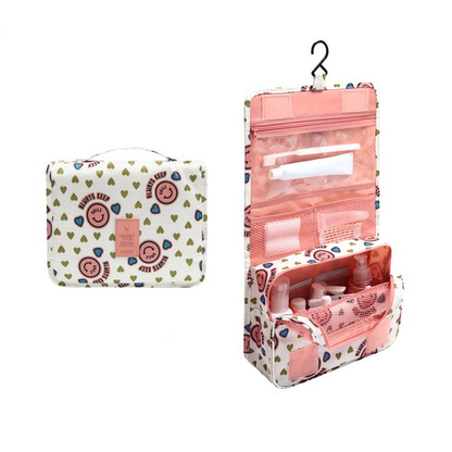 Compact Water-Resistant Travel Toiletry Kit Bag