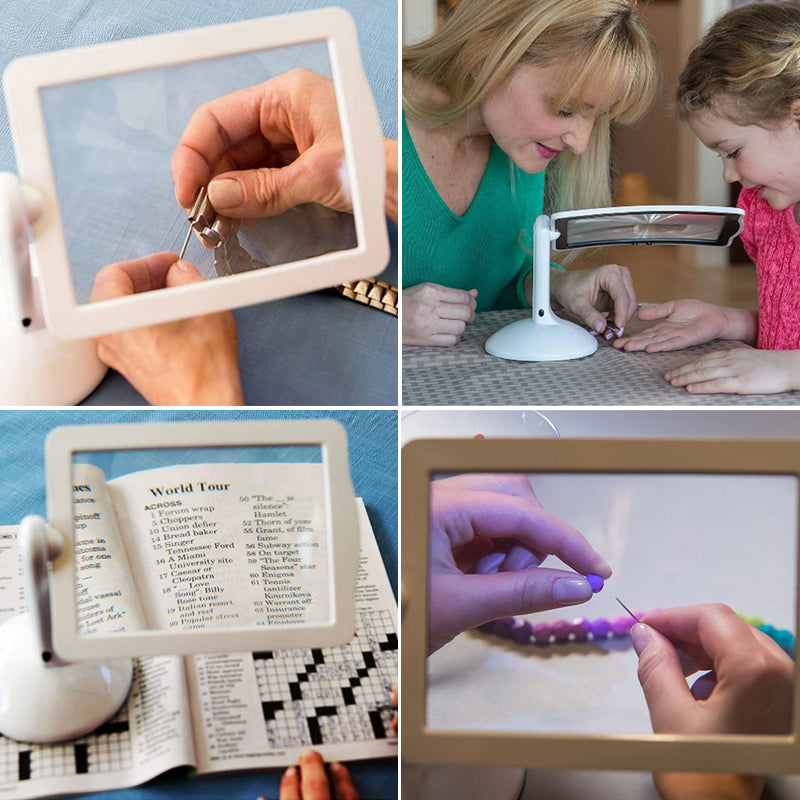 Compact LED Magnifying Lamp for Detailed Tasks