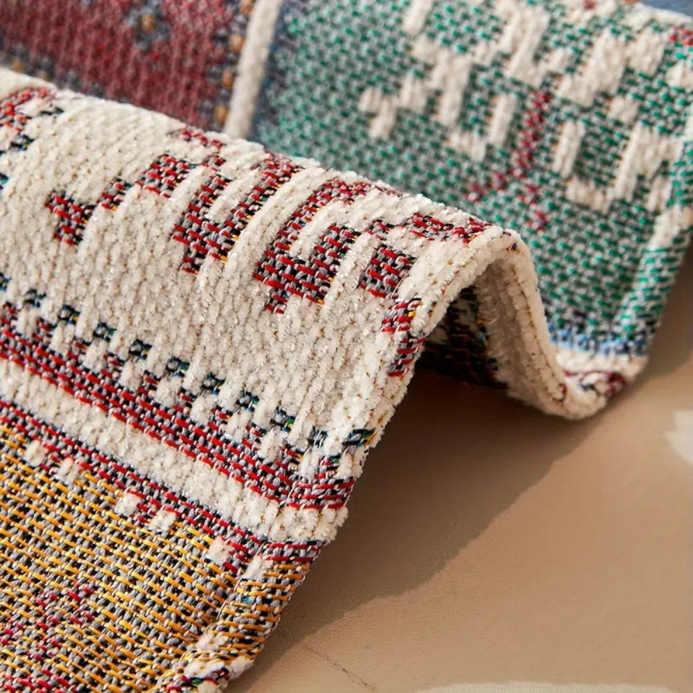 Cozy Knit Bohemian Sofa Slipcover - Fesara