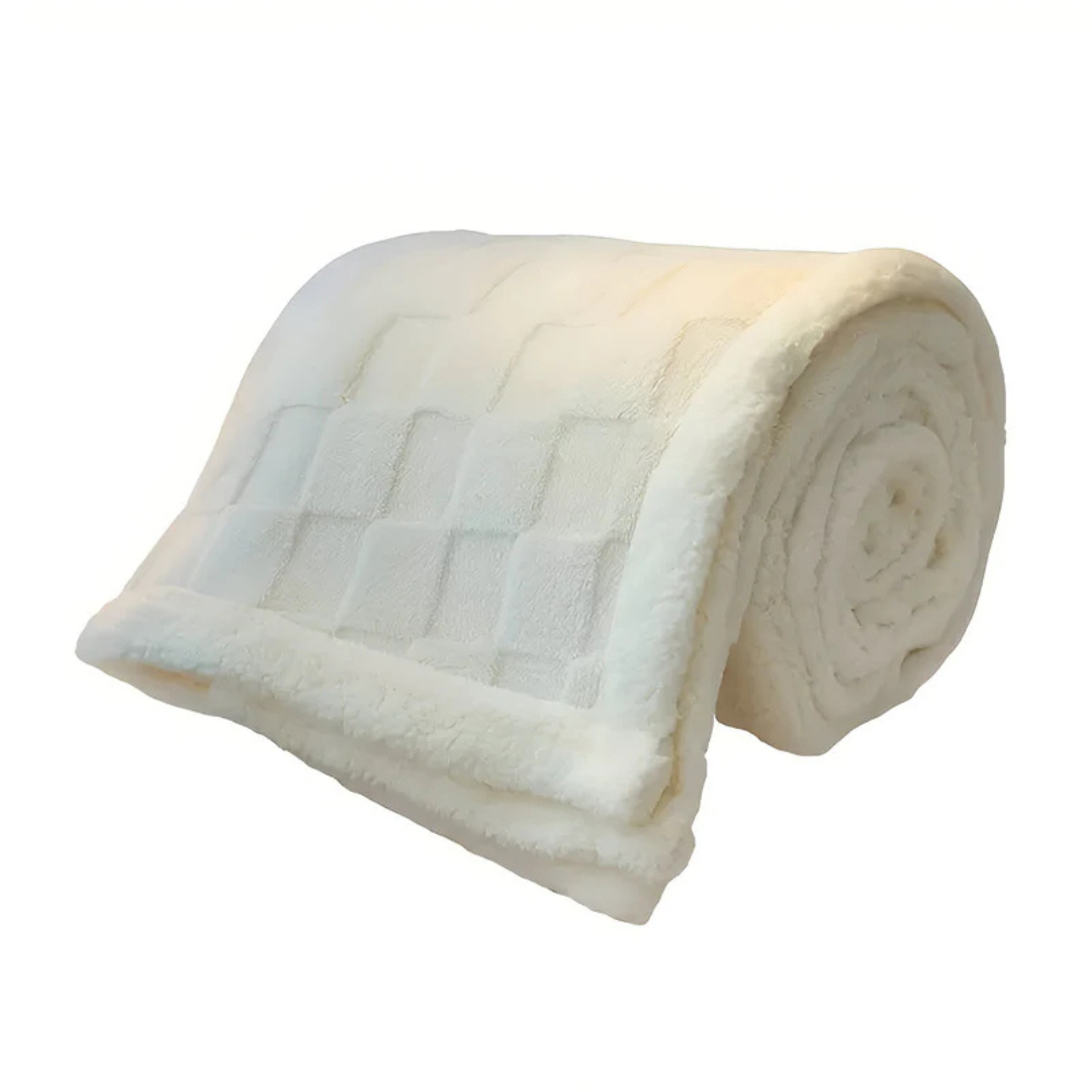 Plush Fesara Fleece Throw Blanket