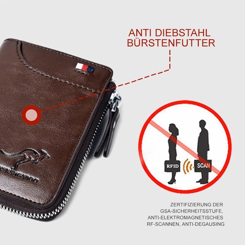 Secure Leather Wallet with RFID Protection