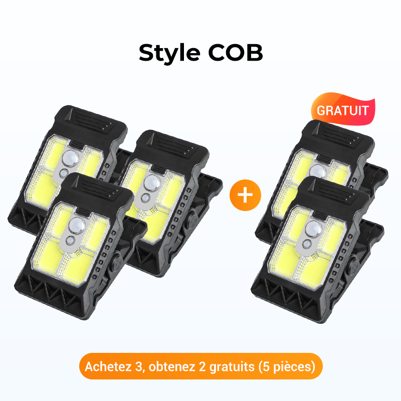 Bright Solar Powered Clamp Lights