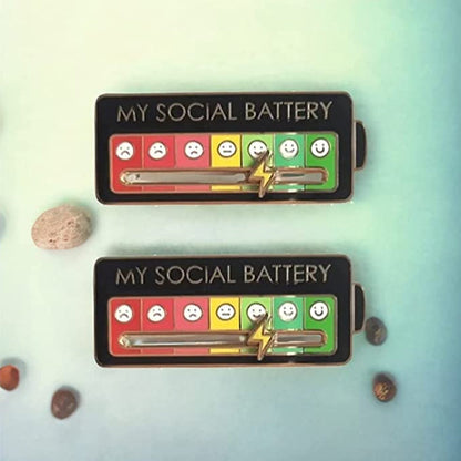 Colorful Mood Indicator Pin Badge