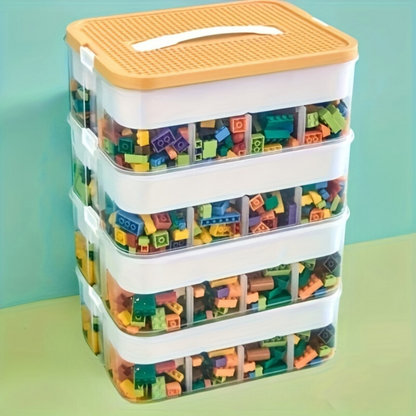 Collapsible Plastic Storage Bin with Lid