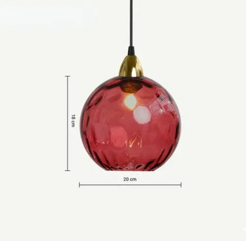 Clear Glass Globe Pendant Light